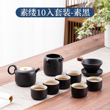 商务茶具伴手礼粗陶功夫茶具套装茶壶茶具高档礼盒 商品图13