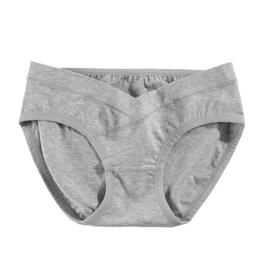 彩棉低腰孕妇内裤 怀孕期舒适透气托腹无痕U型护肚纯棉女三角裤女 商品图3