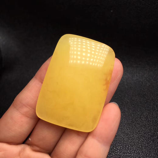 俄料蜜蜡满蜜柠檬黄无事牌吊坠 p11 商品图3