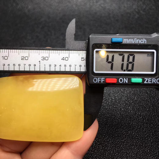 俄料蜜蜡满蜜柠檬黄无事牌吊坠 p11 商品图7