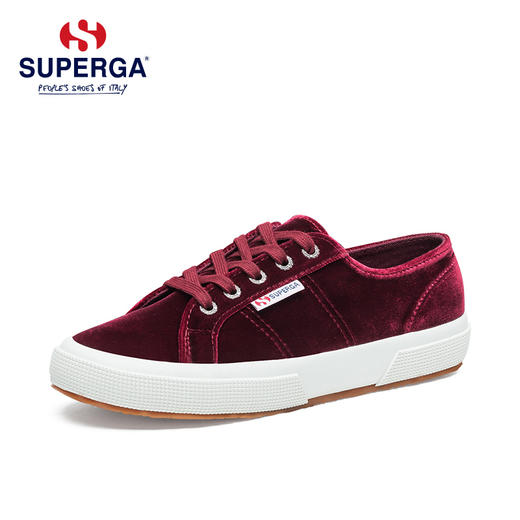 SUPERGA女低帮休闲鞋天鹅绒舒适休闲百搭系带平底鞋板鞋 S00AB50 商品图0