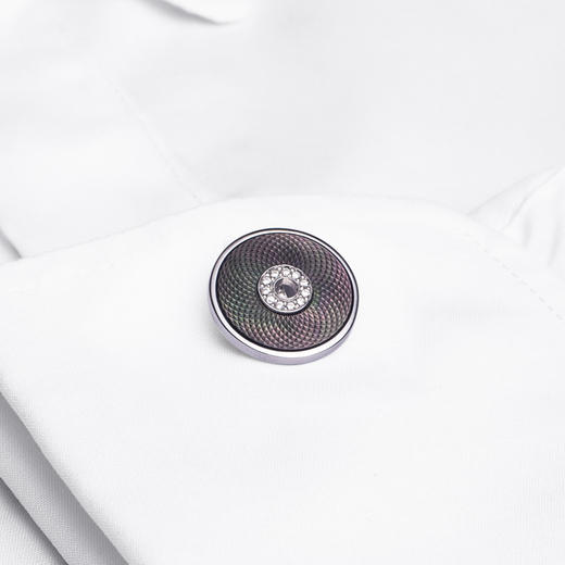 LUCINE 太阳时 男士商务法式衬衫玛瑙袖口袖扣袖钉男友父亲节礼物 商品图2