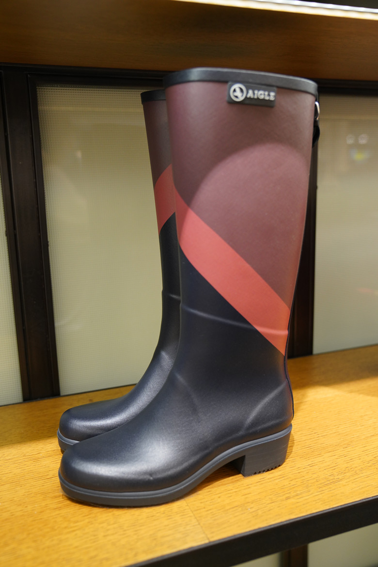 aigle手工女高帮胶靴 84707 mis jul print