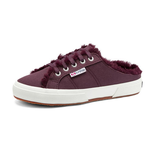 SUPERGA女鞋秋冬加绒毛毛保暖半拖平底帆布鞋 S00GZM0 商品图0