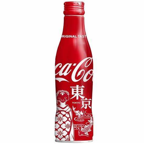 日本进口 可口可乐地区收藏限定款京都铝瓶碳酸饮料 250ml（132107） 商品图0