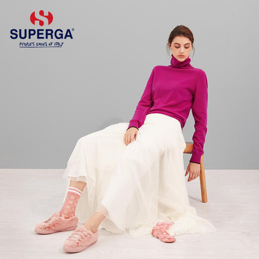 SUPERGA女鞋 2020新款秋冬加绒毛毛鞋棉鞋休闲鞋学生百搭厚底外穿 商品图0