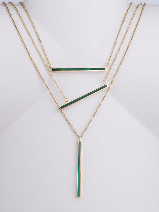 LUCINE 鹿鸣珠宝 | 【一】系列孔雀石项链 商品图1