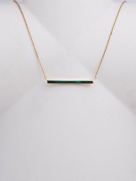 LUCINE 鹿鸣珠宝 | 【一】系列孔雀石项链 商品图3