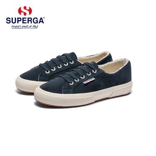 SUPERGA加绒帆布鞋2020冬季新款百搭低帮休闲板鞋女 商品图0