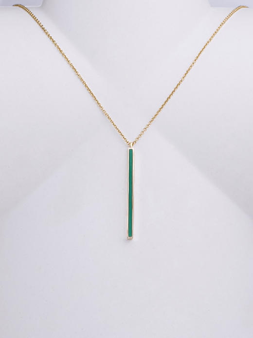 LUCINE 鹿鸣珠宝 | 【一】系列孔雀石项链 商品图4