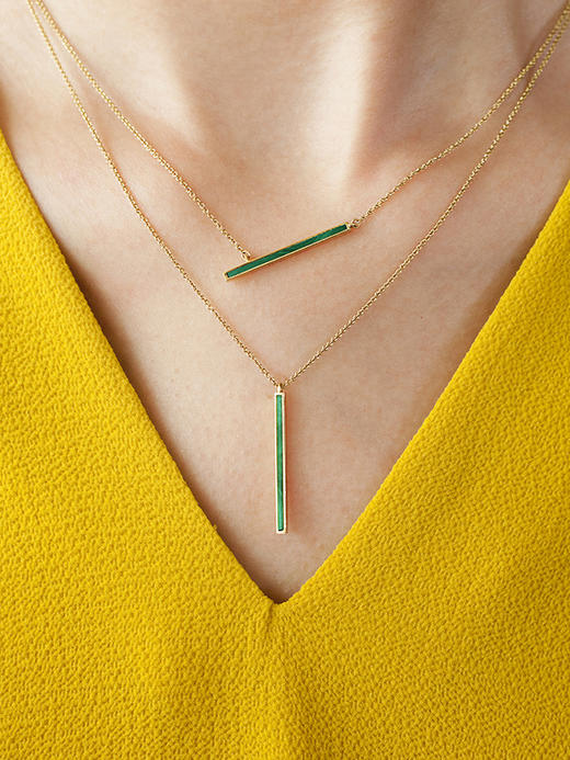 LUCINE 鹿鸣珠宝 | 【一】系列孔雀石项链 商品图0