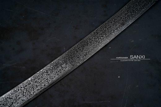 三希堂 中亚系列 大马兽首错银弯刀