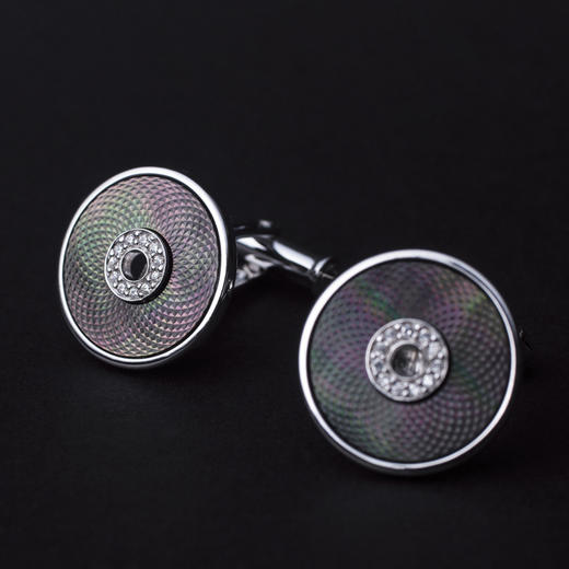 LUCINE 太阳时 男士商务法式衬衫玛瑙袖口袖扣袖钉男友父亲节礼物 商品图3