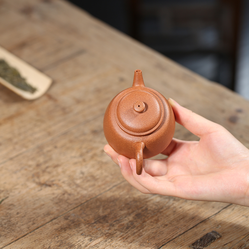 宜兴紫砂壶【鹿鸣】100cc 作者沈俊