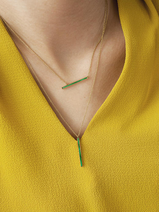 LUCINE 鹿鸣珠宝 | 【一】系列孔雀石项链 商品图2