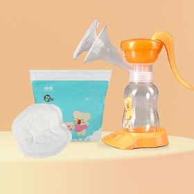 喜多可旋转手动吸乳器+防溢乳垫30片
