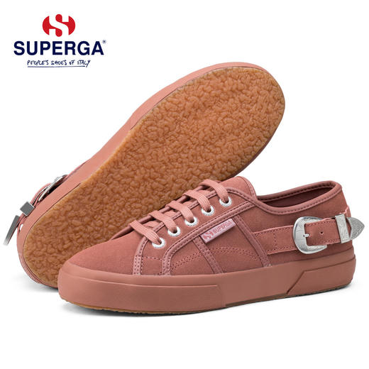 SUPERGA女鞋2020秋冬新款反毛皮S00GVV0时尚街拍搭扣装饰防滑板鞋 商品图0