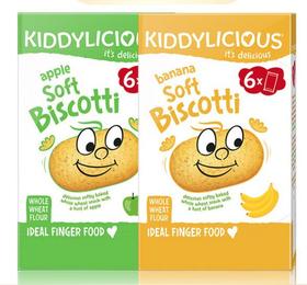 【双十二】英国kiddylicious童之味 软饼干 同品牌混搭3送1