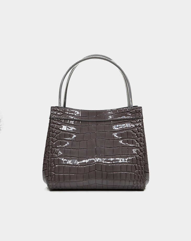 贝朗秋冬新款私人订制鳄鱼纹女士手拎包b801s29501