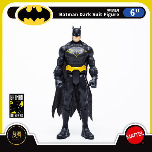 现货 美泰 蝙蝠侠 周年版黑色  6英寸 模型 摆件 手办 商品图1