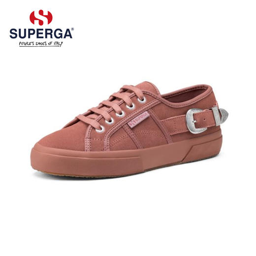 SUPERGA女鞋2020秋冬新款反毛皮S00GVV0时尚街拍搭扣装饰防滑板鞋 商品图1