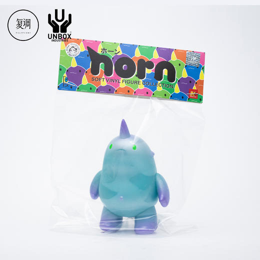 现货 Unbox 独角Horn 粉蓝色 限定 搪胶 摆件 潮玩 商品图3