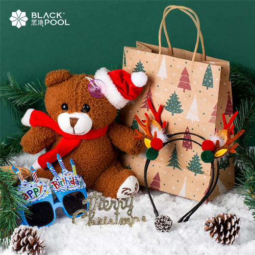 （兑换礼品）圣诞暖暖熊+墨镜*3+圣诞麋鹿头箍*2（限12月24-25配送，不单独出售） 商品图0