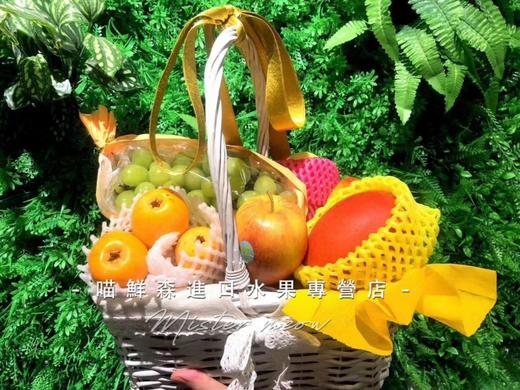 高端进口水果拼装精美中号果篮 商品图0