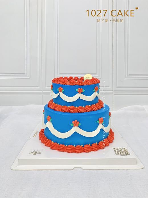 1027CAKE | ins风 告白猪 手绘蛋糕 复古风 商品图1