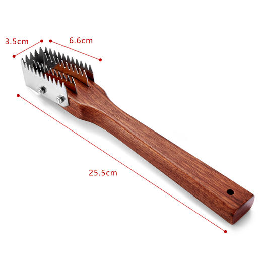 日本木柄刮鱼鳞神器家用鱼鳞刨打鳞刮鳞器去鱼鳞刨工具杀鱼刀手动 商品图1