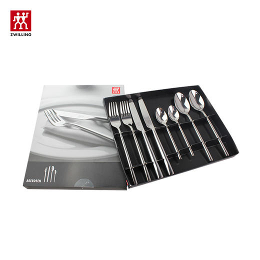 德国双立人Aberdeen西餐具8件套不锈钢家用西餐牛排刀叉勺餐具 商品图2