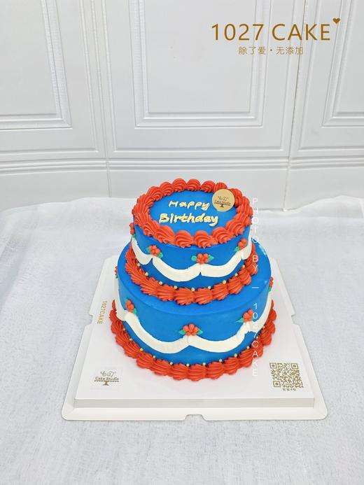 1027CAKE | ins风 告白猪 手绘蛋糕 复古风 商品图2