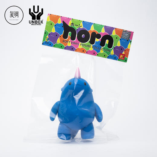 现货 Unbox 独角 Horn 深蓝色 搪胶 限定 潮玩 摆件 商品图3