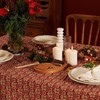 红色节日新年圣诞方桌布蕾丝边餐桌布艺 商品缩略图2