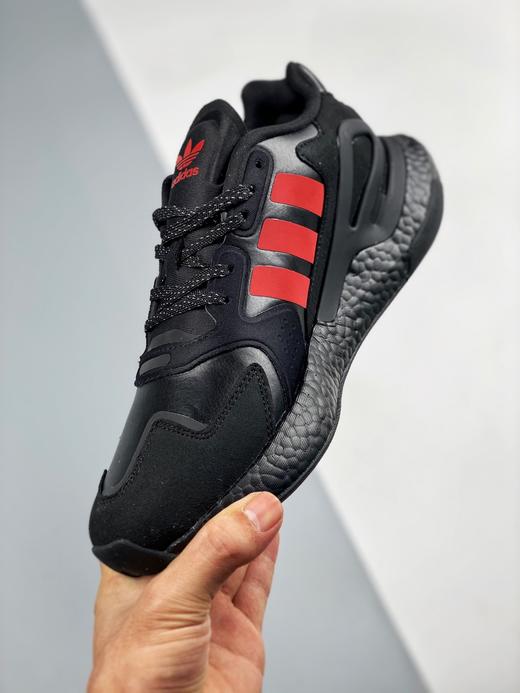 男女鞋 adidas day jogger 黑红夜行者二代 跑鞋 jogger