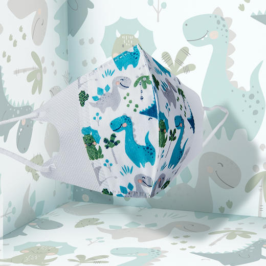 绿鼻子greennose一次性三层婴幼儿童口罩3d立体4-8周岁