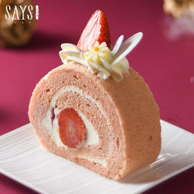 暖冬草莓蛋糕卷【切件】