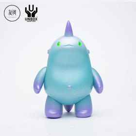 现货 Unbox 独角Horn 粉蓝色 限定 搪胶 摆件 潮玩