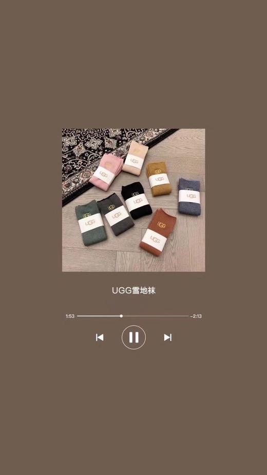 UGG小羊绒雪地袜5双  颜色随机 商品图4