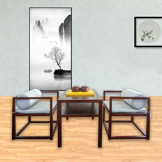 中式对弈桌椅白蜡木材质高端棋院会客 商品图2