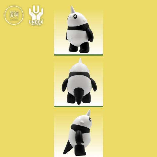 现货 Unbox 独角 Horn 熊猫版 搪胶 限定 潮玩 商品图1