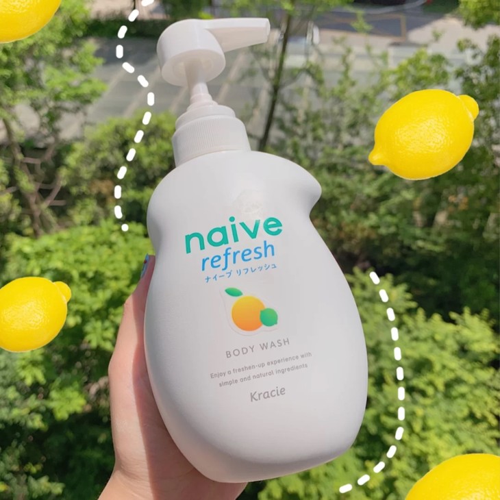 日本嘉娜宝kracie naive植物沐浴乳沐浴露530ml