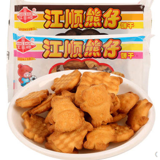 【1元2包】江顺朱古力味/奶香味熊仔饼干50g  （0701238/1225） 商品图0