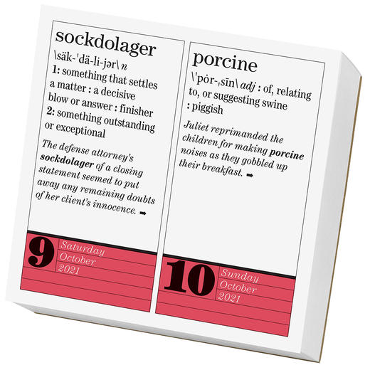 日历馆：进口英文原版韦氏词典《每日新单词日历2021》，中高级词汇 商品图3