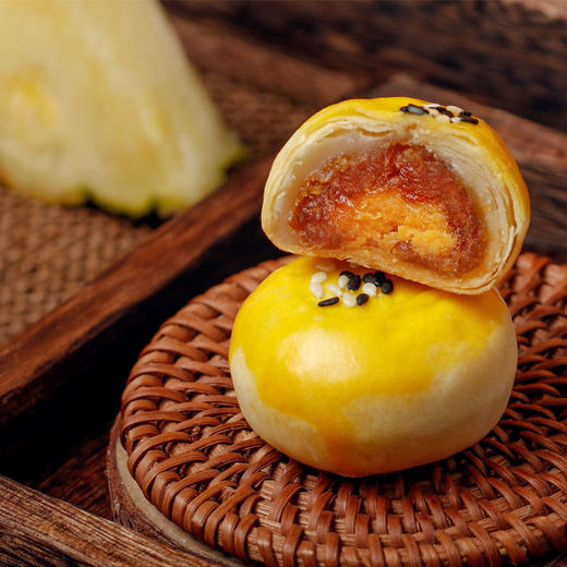 味哲如意酥 (凤梨味mini蛋黄酥) 160g/盒,8枚/盒