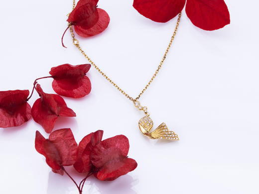 「锦鲤」  钻石18k金项链 商品图1