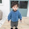 男童卫衣秋冬款毛衣女宝宝洋气打底衣加绒加厚高领保暖假两件上衣 商品缩略图5