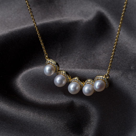 天然淡水珍珠s925银新款微笑吊坠