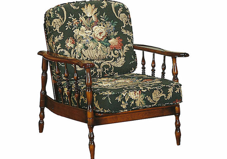 【中古家具】karimoku 复古/美式殖民地式风格/单人位可/半躺结构舒适