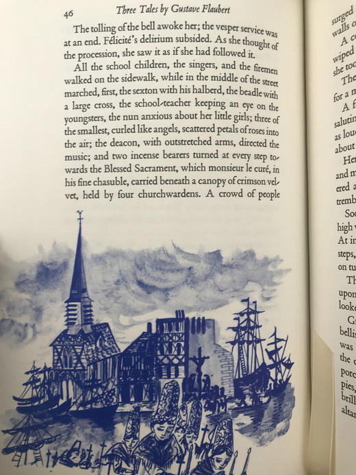 福楼拜《简单的心/圣朱利安传奇/希罗底》 梅·纳玛彩色插图 豪华皮装16开 商品图12